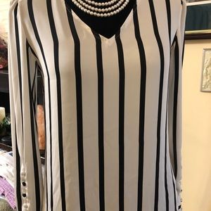 Express Stunning Striped Top